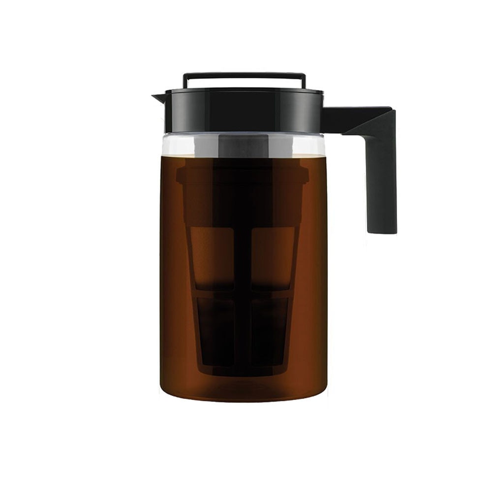900ml kallbryggare iskaffebryggare med lufttät försegling silikonhandtag kaffekokare och förbättrat filter med finmaskigt nät  #yl10