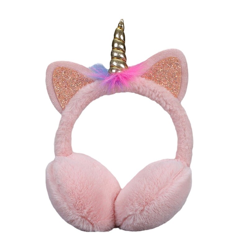 Winter Ear Muffs Kids Lovely Thicken Plush Unicorn Warmer Earmuffs Oreille Ear Cover Oorwarmers Dames: PK