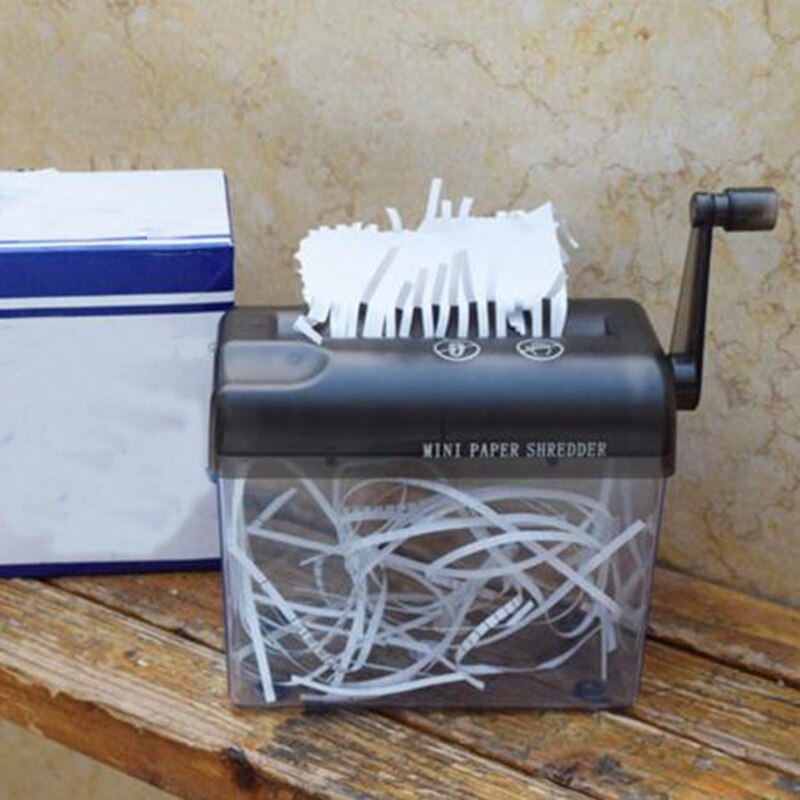Mini desktop papierversnipperaar handmatige papiersnijmachine