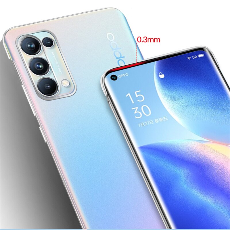 Ultra Dunne Transparante Hard Case Voor Oppo Vinden X3 Neo Frameloze Cover Hard Plastic Case Voor Vinden X3 Lite Fundas