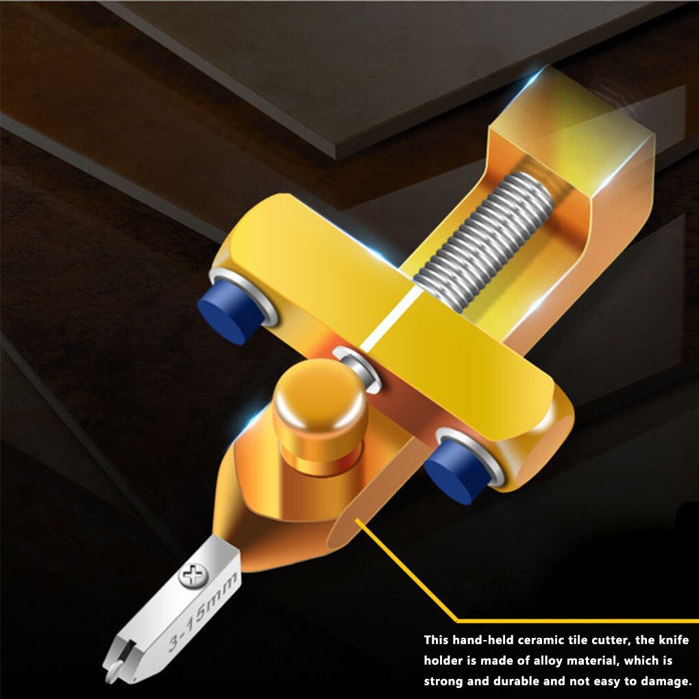 8PCS Easy Glide Glass Tile Cutter 2 In 1 Ceramic Tile Glass Cutting One-piece Cutter Portable Cutter Tool