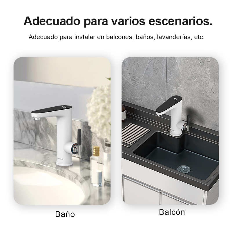 Briwellna calentador de agua eléctrico 220V grifo de cocina Geysers sin tanque grifo calentador grifo de calefacción calentadores instantáneos Robinet