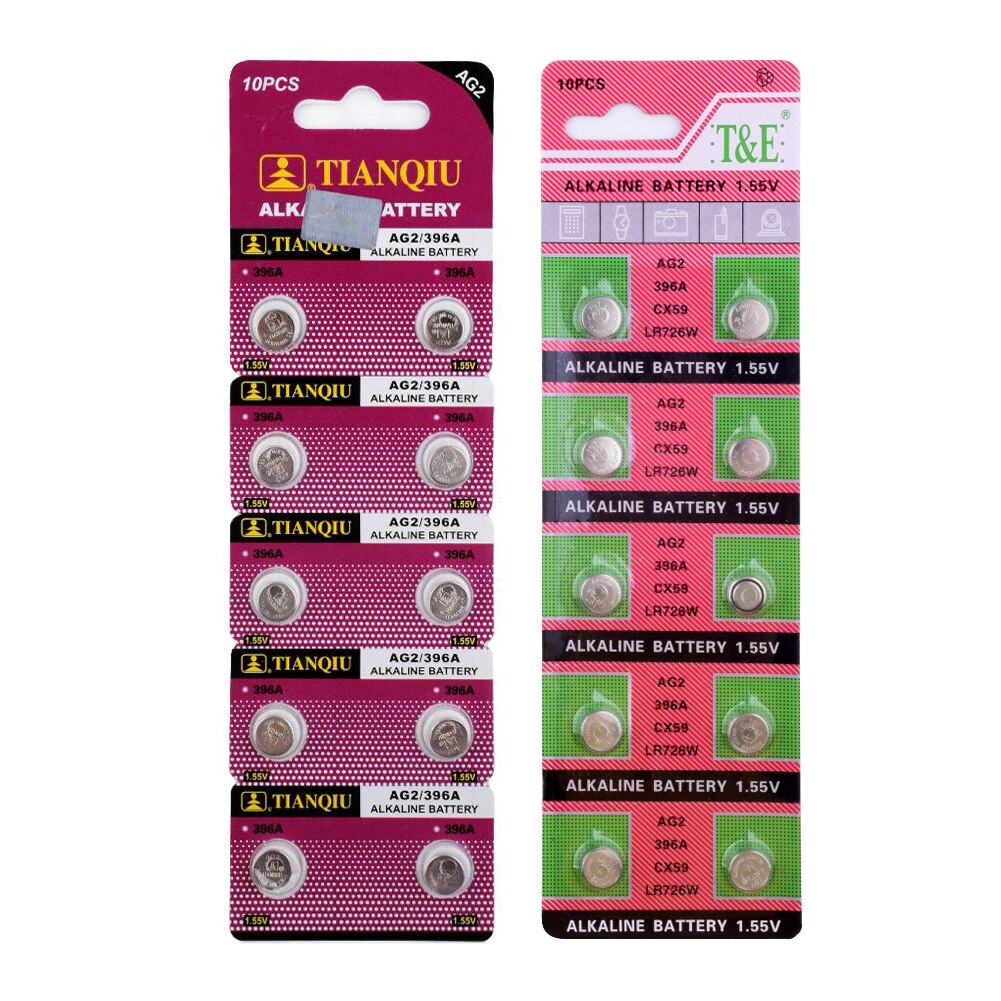 Posthuman batterijen knoopcel munt  ag0 ag1 ag2 ag3 ag5 pro horloge batterij 1.55v ag4 ag4 377a 377 lr626 sr626sw sr66 lr66: Ag2