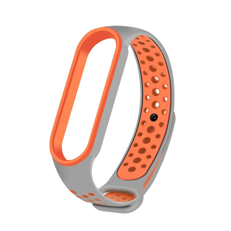 Pulseira para mi band 5, pulseira de relógio inteligente anti-suor para esportes correia de silicone,: F