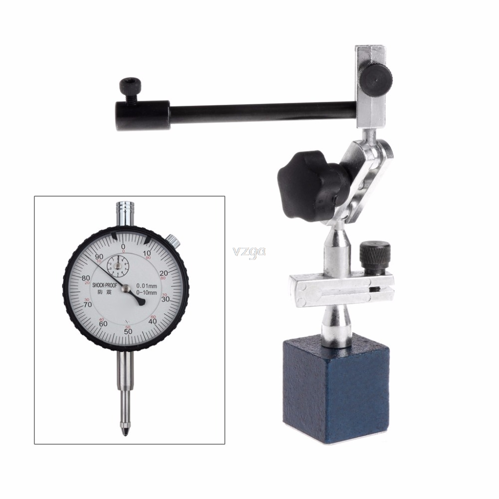 215mm Height Level Dial Test Gauge Indicator Rotary Magnetic Stand Base Holder Base Holder Stand &amp;