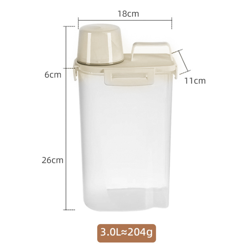 Récipient de nourriture pour chien scellé boîte de stockage de nourriture pour chien avec couvercle-humidité et étanche, idéal pour les aliments pour chiens, les aliments pour chats, les collations pour animaux de compagnie