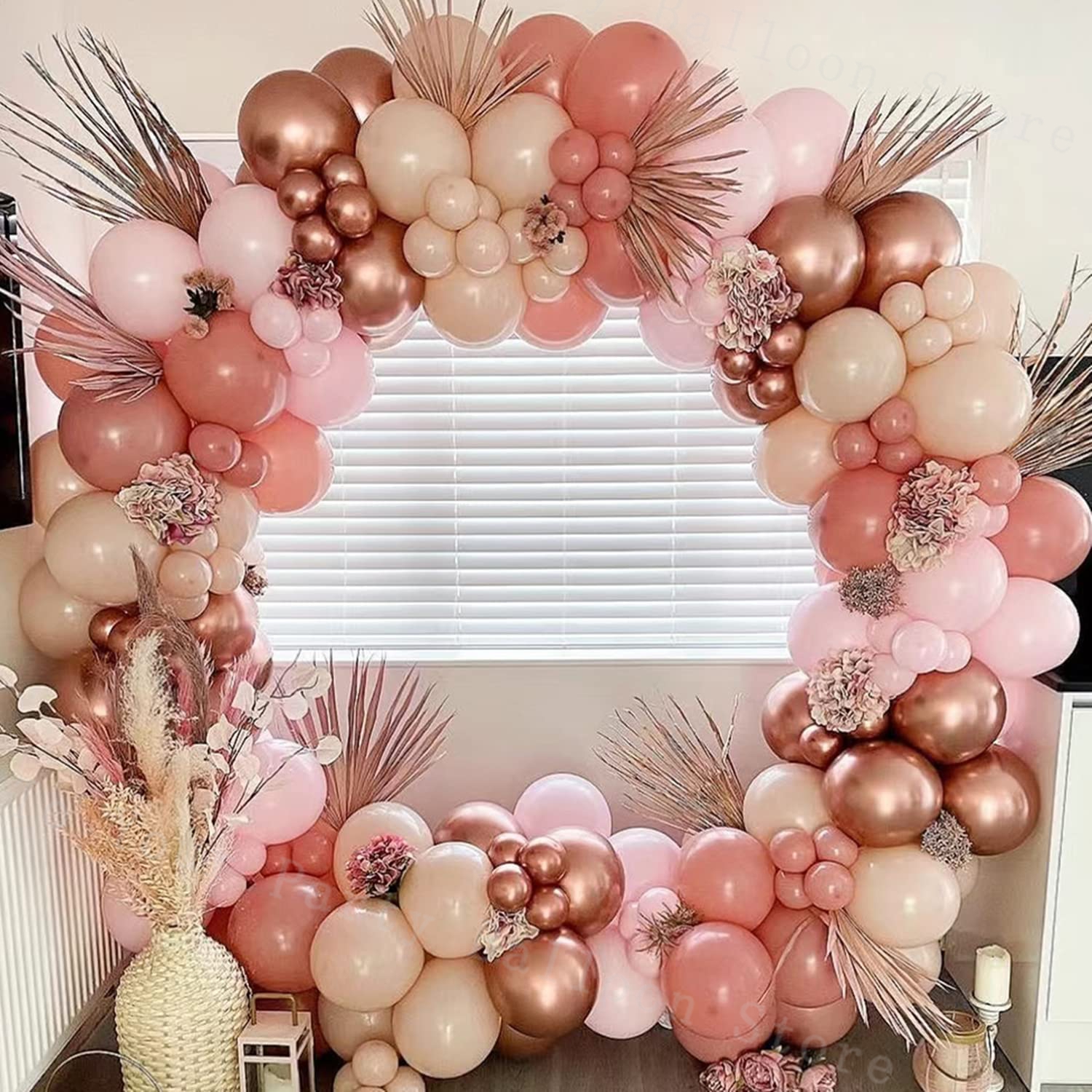 Arco de globos rosa polvoriento, decoración de compromiso de boda, Kit de guirnalda de globos desnudo bohemio neutro, decoración para de cumpleaños y Baby Shower