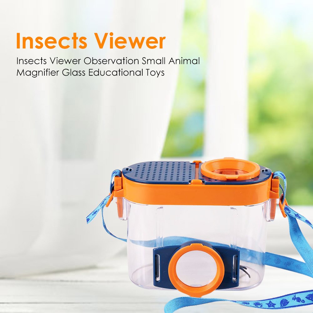 Plastic Insecten Viewer Fles Kleine Dier Vergrootglas Insect Observatie Doos Vergroten Speelgoed Voor Kinderen Outdoor Insect Catcher