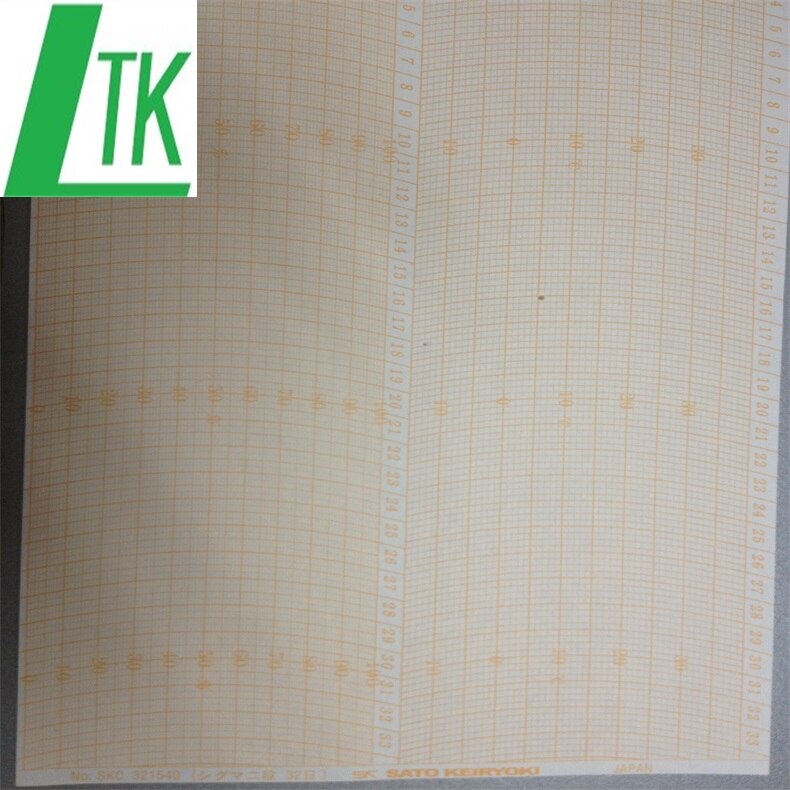 Pour SKSATO SigmaII 7210-00 papier graphique 7210-62 sk1681540 7 jours graphique pour Sigma II thermohygrographes 31day 7210-64