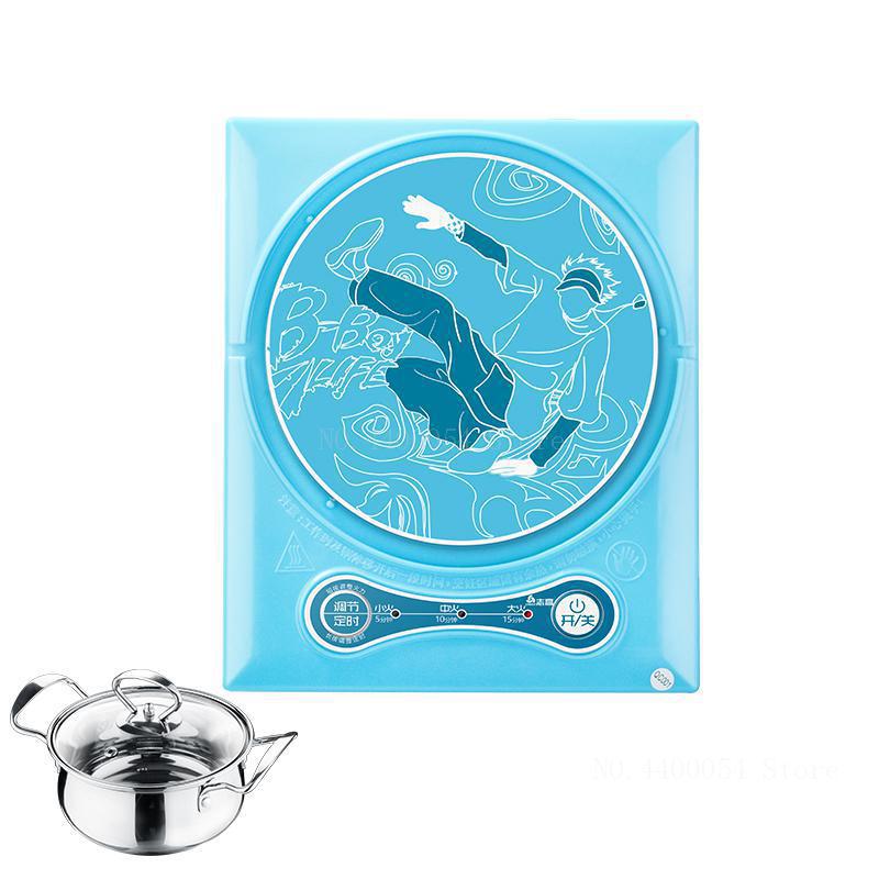 600W/900W Mini Electric Multi Cookers Induction Cooker Electric Multi Cookers student dormitory with stainless steel pot: 4
