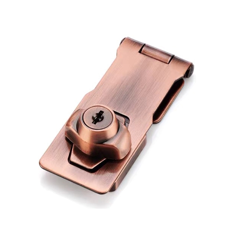 Cerrojo con llave de 90 grados, candado de ángulo recto, pestillos de puerta de seguridad de aleación de Zinc, cerradura de gabinete de varios tamaños y Color