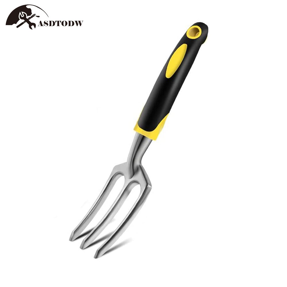 6pcs Aluminum Manual Garden Tools Set Soft Rubber Non-slip Handle Pruning Shears Trowels Transplant Cultivator Garden Hand Tools: hand fork