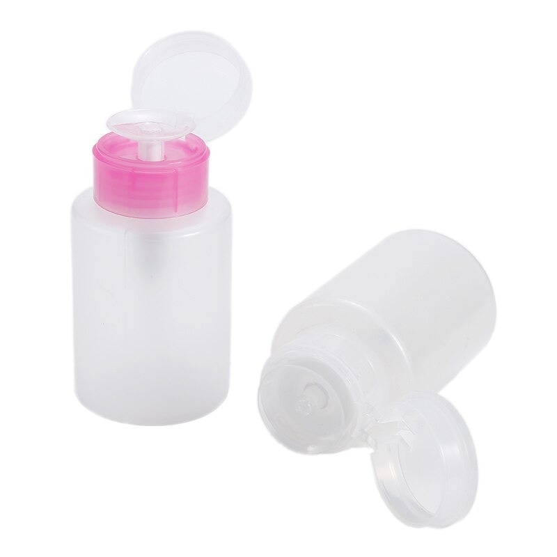 150 Ml Transparante Hervulbare Flessen Handige Vloeibare Container Nagellak Remover Lege Fles Druk Pumping Dispenser Container