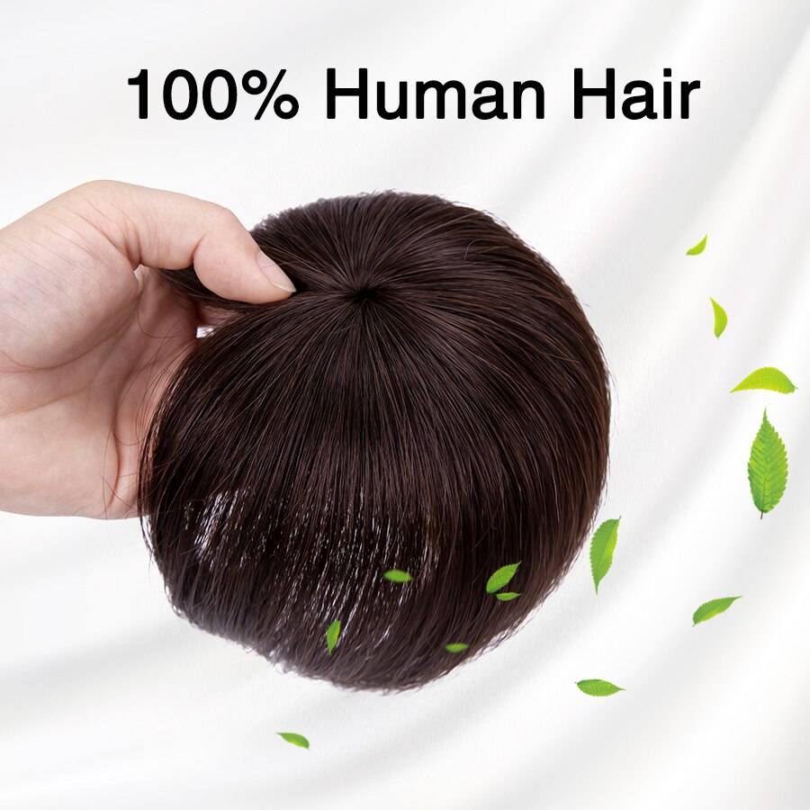 Leeons Women Breathable Hair Pieces 2 Clip In One Piece Hair Extension Wig Increase The Amount Of Hair On The Top Of The Head