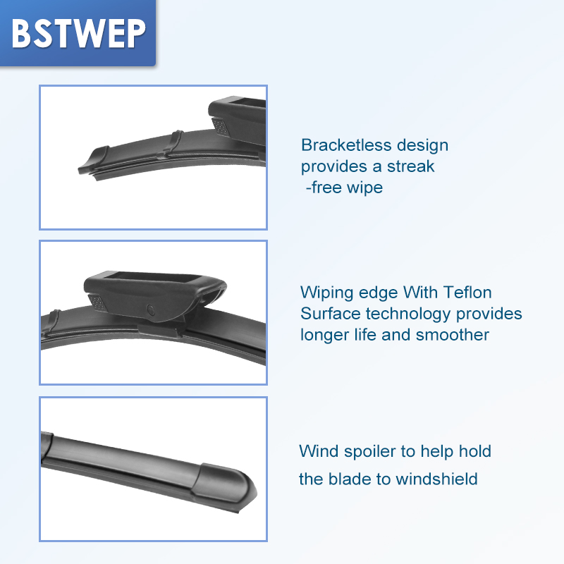 BSTWEP Wiper Blades for Peugeot 301 Built in Vigo of Spain Fit Bayonet Arms