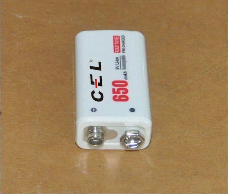 9V polymer lithium battery, 650mah wireless microphone, lithium battery, remote control toy battery 172648 Rechargeable