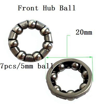Mtb vägfällbar 44mm cykelheadset kullager 20mm 25mm främre baknav stålkula 30mm- axliga stålkullager tillbehör: 20mm 1pc