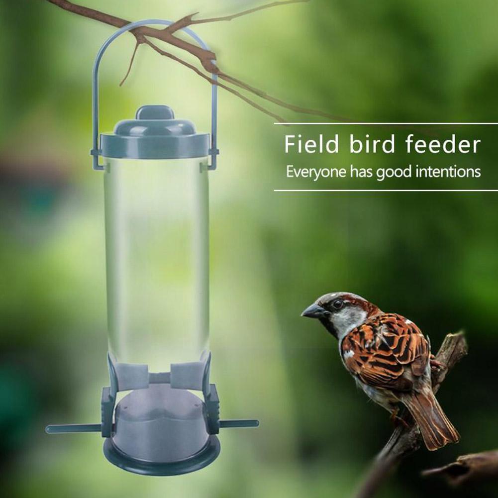 Pet Bird Feeder Pet Food Dispenser Outdoor Hanging Automatic Holes Foot Feeder Multiple Feeding Tool Bird Flying Animal S7P8