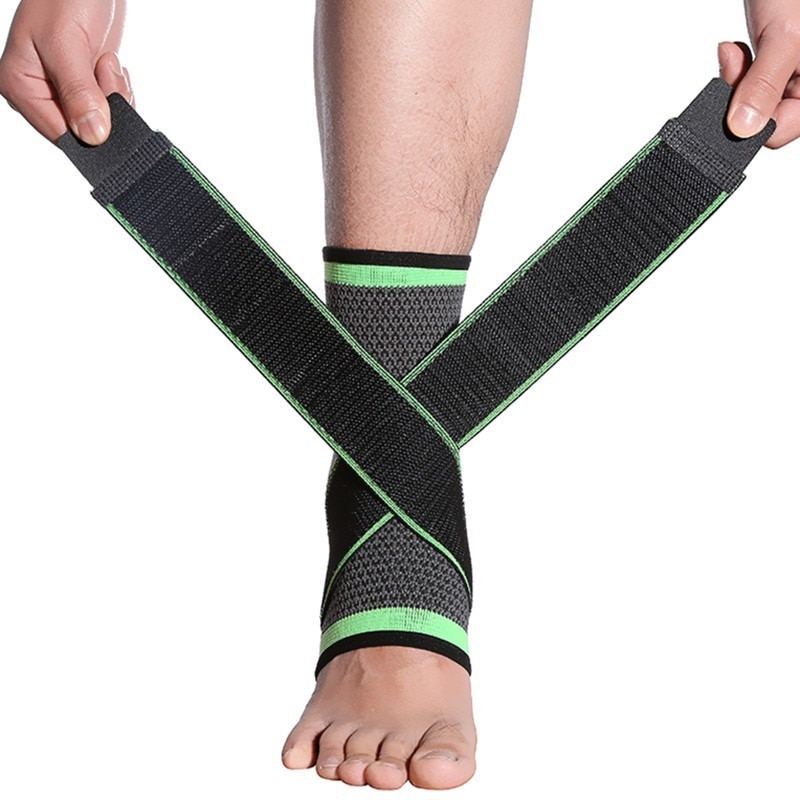 1Pc Sport Enkelbrace Compressie Strap Mouwen Ondersteuning 3D Weave Elastische Bandage Voet Beschermende Kleding Gym Fitness