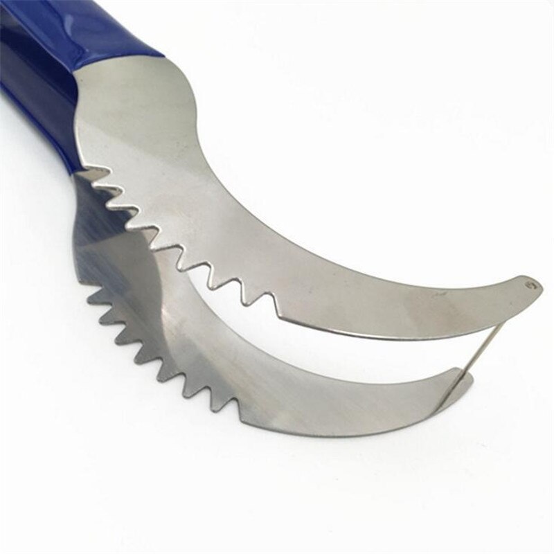 FEIGO 1 stks Fruit Mes Watermeloen Snijmachine Staal Cutters Cantaloupe Splitter Cutter Plastic Handvat Tang Fruit Gereedschap Keuken H09