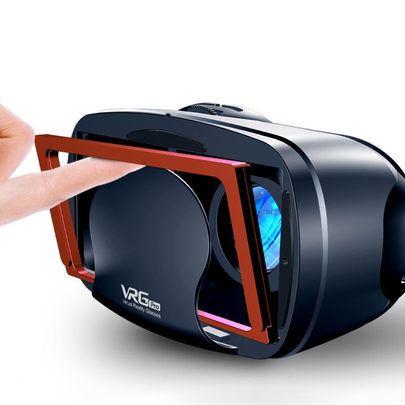 1Pc Originele Vr Virtual Reality 3D Glazen Doos Stereo Vr Google Kartonnen Headset Helm Voor Smartphone,Bluetooth Rocker