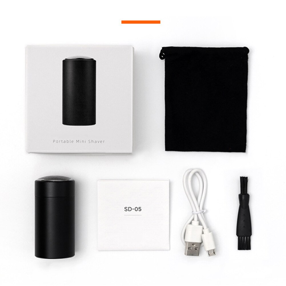 Handheld Electric Razor Beard Shaving Grooming Face Care Sensitive Area Home USB Rechargeable Easy Clean Mini Portable Salon