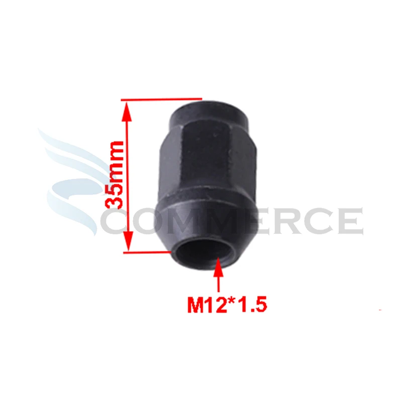 4 Pcs M12x1.5 Universal Lug Nut Wheel Hub Install Bolt Studs For Car ATV Go Kart UTV Buggy Quad Bike Alloy Aluminum Rim Wheel