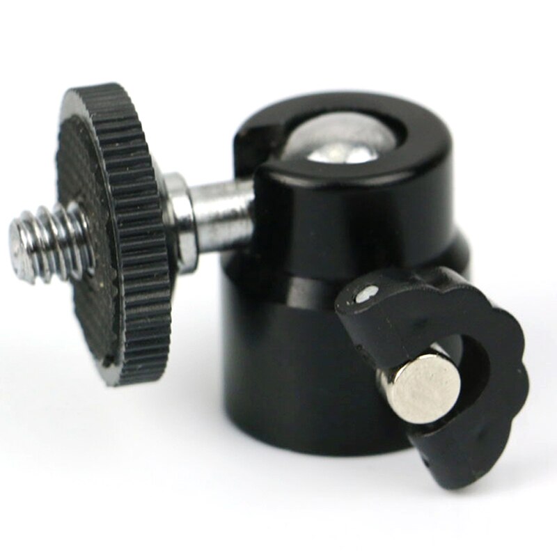Mini Rotule Trépied, Rotule à 360 ° Avec Vis 1/4 "pour Appareil Photo Numérique/Compact DSLR/téléphone Portable/monopied/Pied D'éclairage