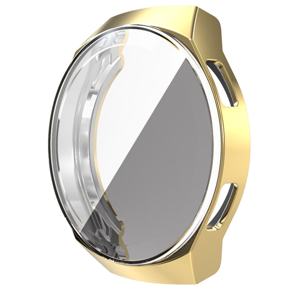 För huawei klocka  gt 2e remmar silikon ersättningsband topp klockarmband armband huawei  gt2e dubbelfärgad rem: Guld ram