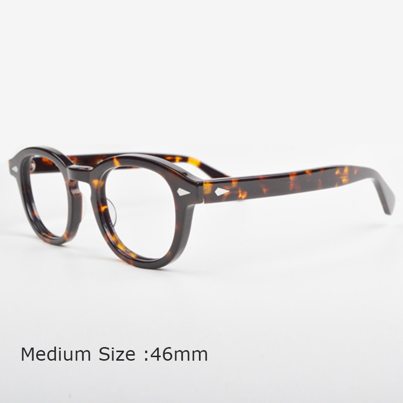 Lunettes Johnny Depp-monture de lunettes pour hommes et femmes, avec boîte et étui d'ordinateur, optique rétro, monture de lunettes, verres transparents