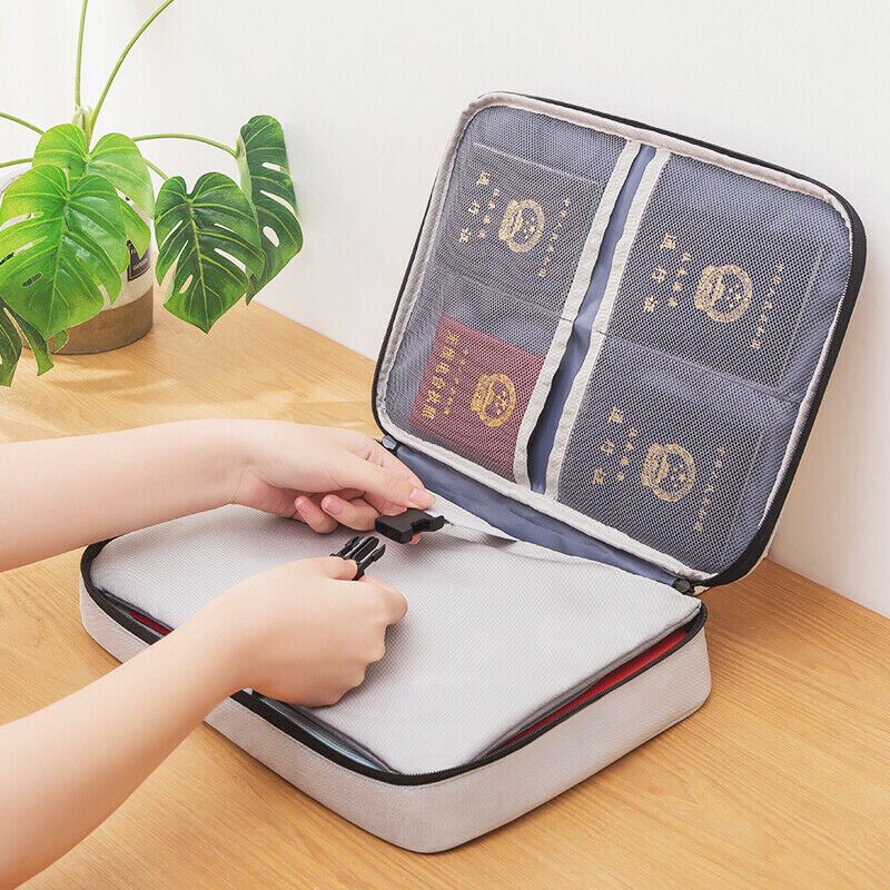 Travel Waterproof Travel Storage Bag Document File Organizer Zipper Pouch UK