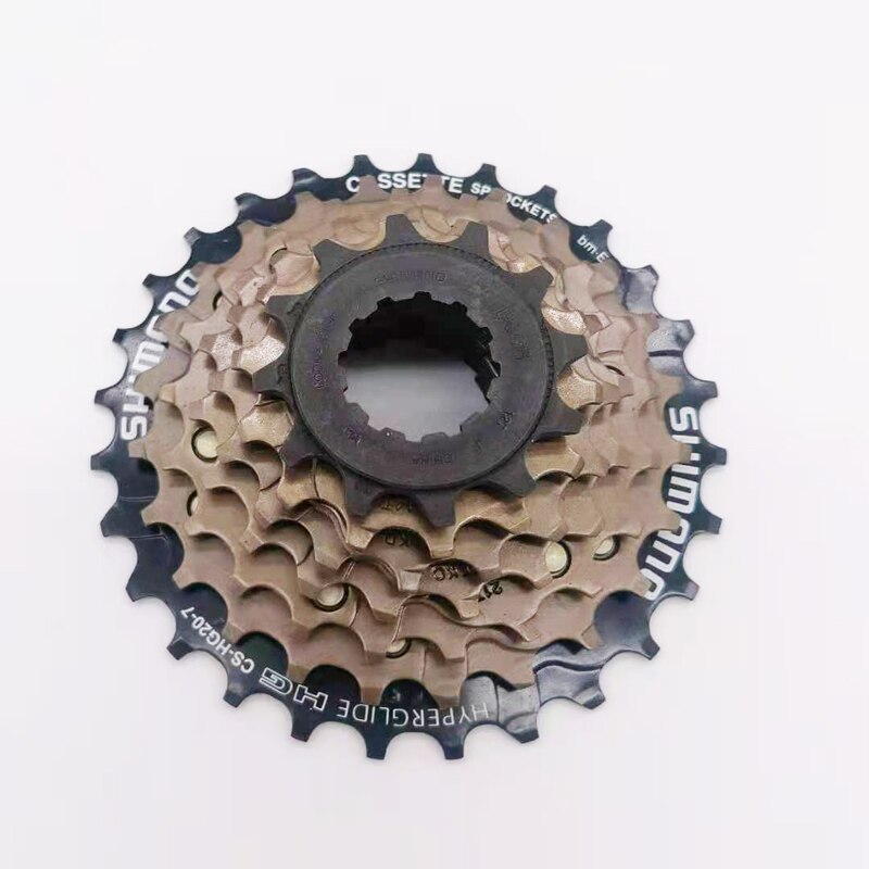 Shimano CS-HG20-7 Cassette HG20-7 Cassettes 7 Speed 21 Speed HG20 Mtb Racefiets Vouwfiets Vliegwiel 12-28T 8/9 Snelheid 20-7: No Spacer