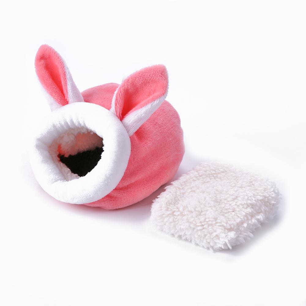 Søt mini kjæledyr sovehus plysj varm hamster seng til marsvin hamster reir reir kennel matt sove senger