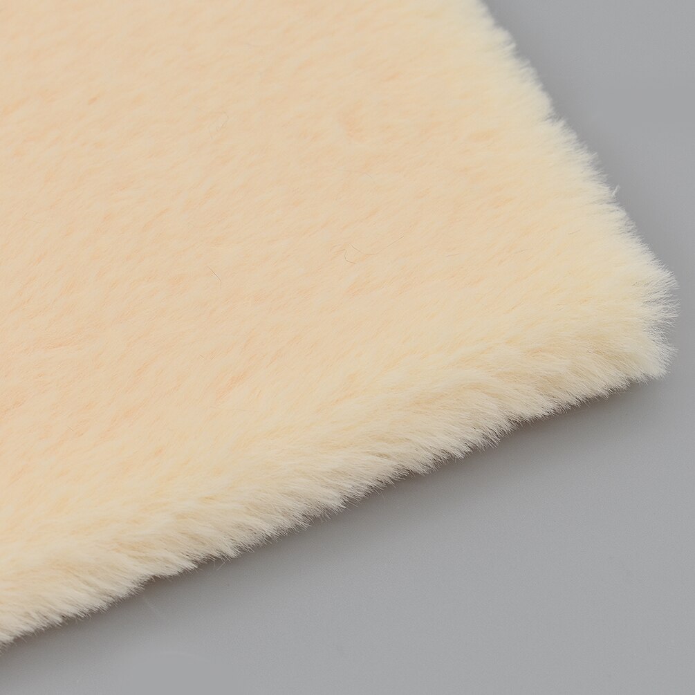 A4 21 x 29cm imiterad fuskpäls tyg för handväskor rosetter gör-det-själv sy kläder heminredningstillbehör: Ljus orange