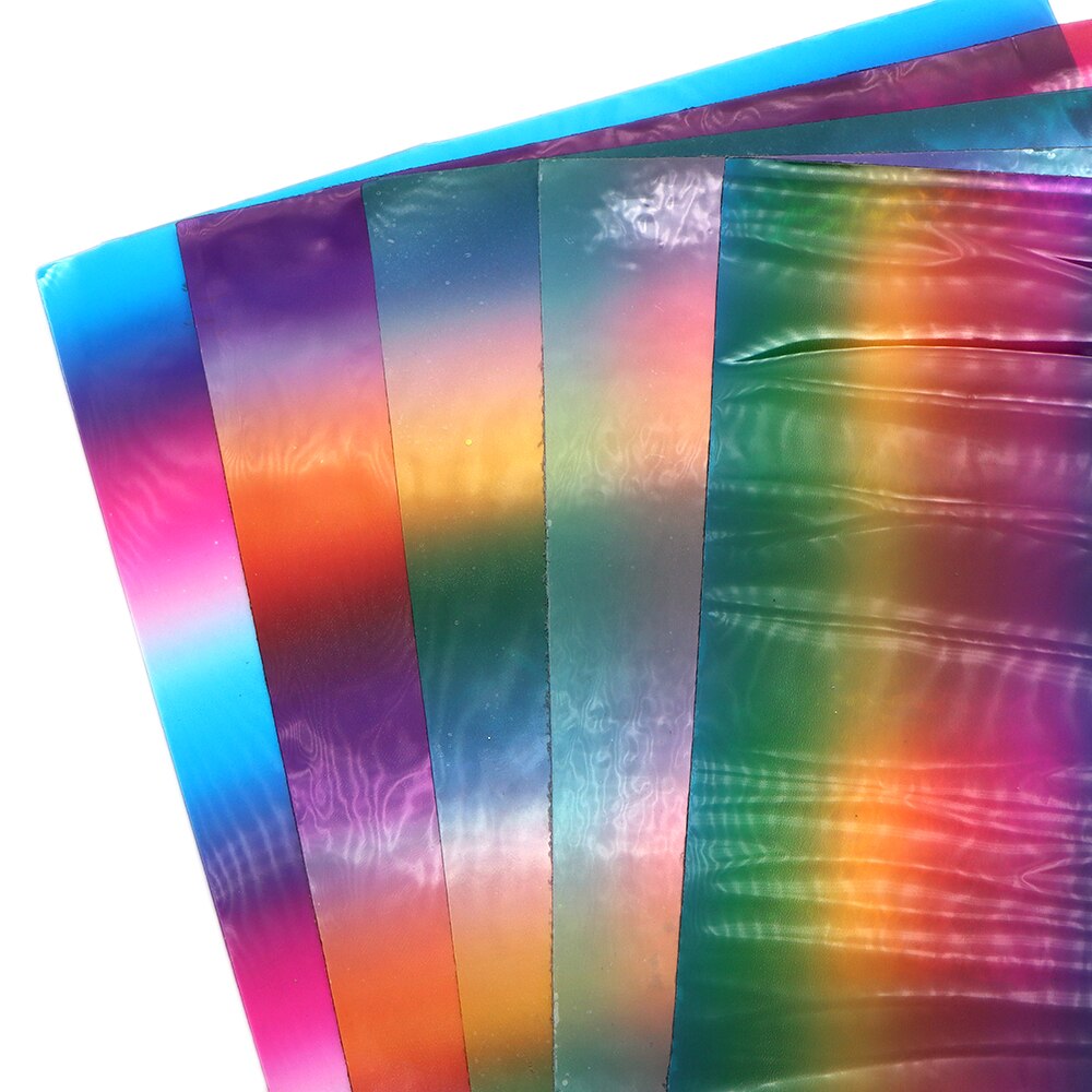 20*34cm tpu gennemsigtig gradient farve kunstlæder stof tekstil til fremstilling af øreringe hår buer telefon sag bogomslag ,1 yc 11472