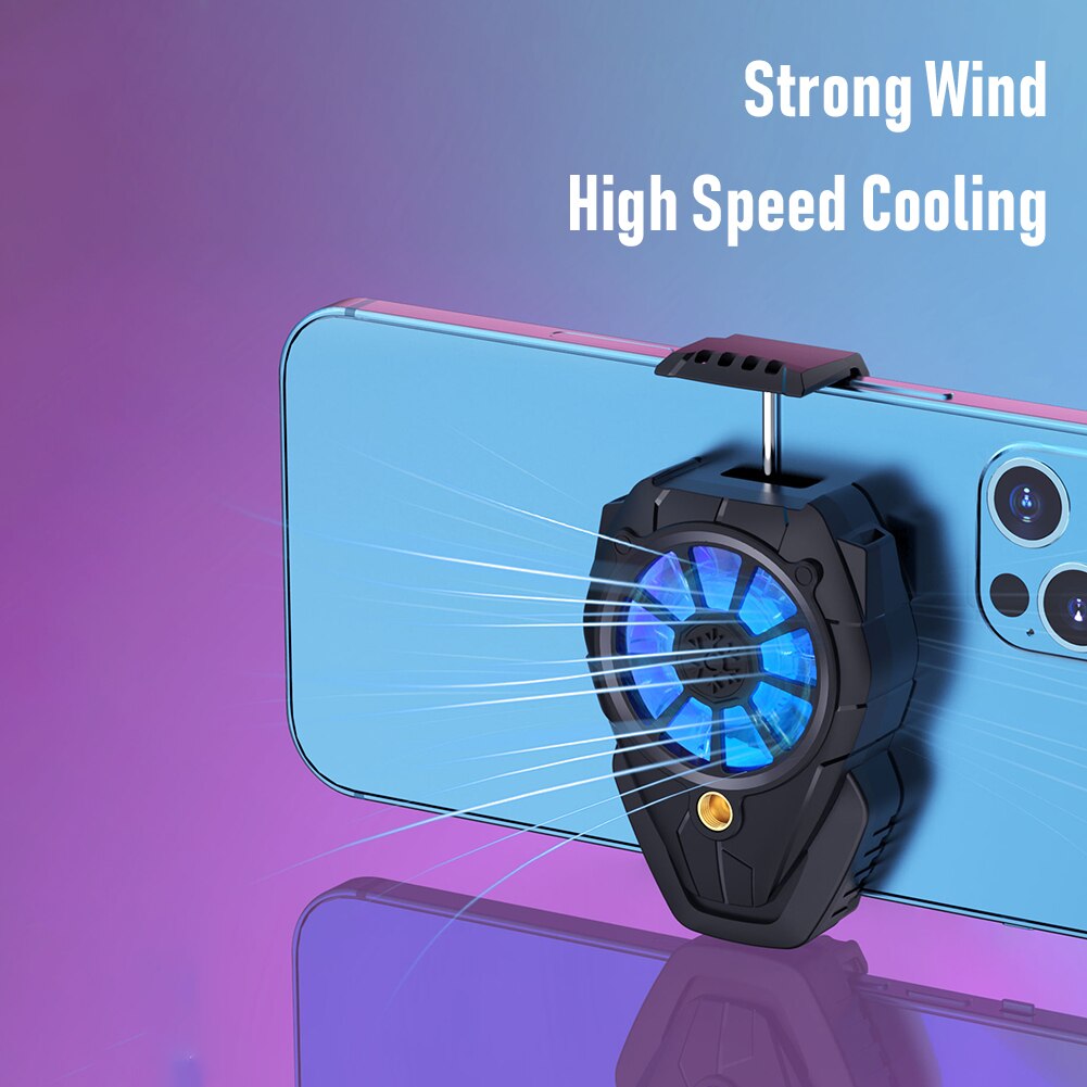 Ventilador de refrigeración para teléfono inteligente, radiador de 3 velocidades ajustable para Gamepad de juegos móvil, enfriador Universal portátil, disipador de calor