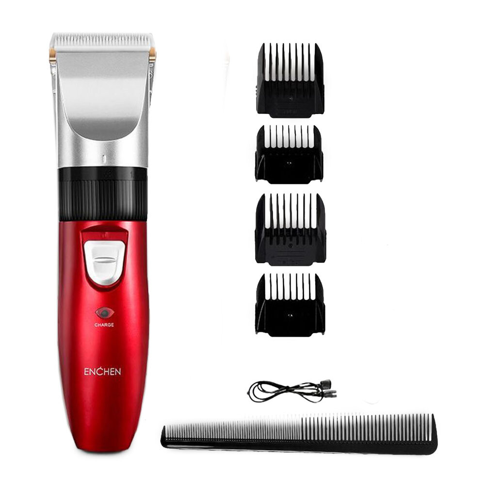 Enchen ec -712 elektrisk hårklipper hårtrimmer hårskæring usb opladning skægskærer maskine til voksne børn