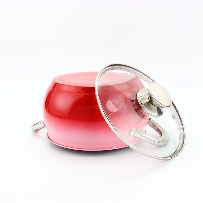 Casserole inox rouge émeraude dégradé couleur haute température Pot de peinture 2.9L