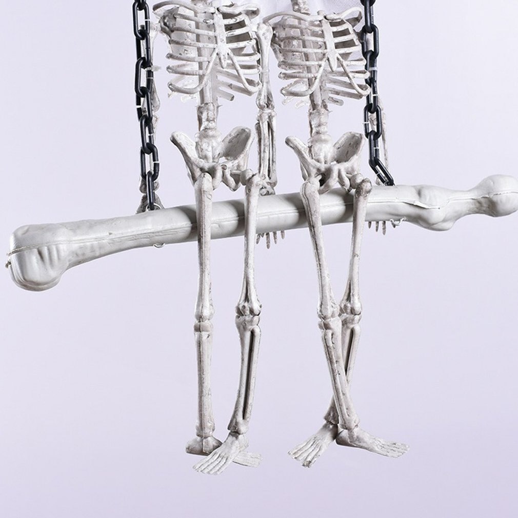 Halloween Props Skeleton Bridegroom And Bride Welcome Doorplate Pendant With Welcome Horror Decoration