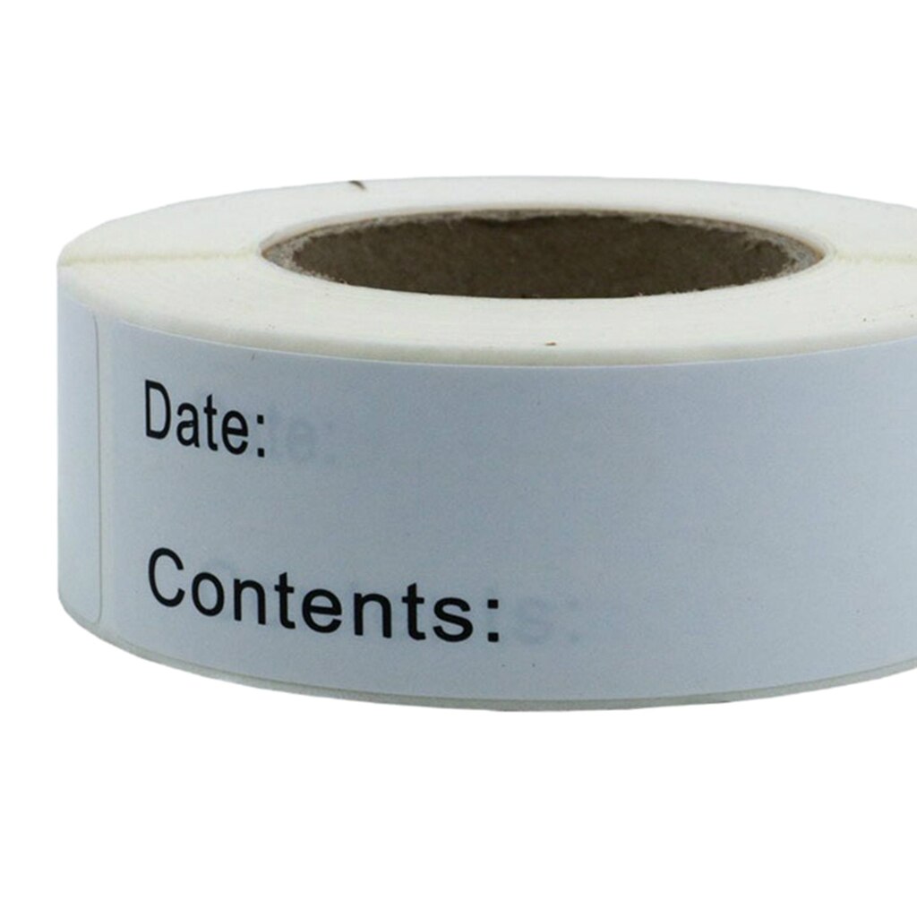 125Pcs/roll Food Labels, Food Storage Labels Freezer & Refrigerator Labels for Food Storage Containers and Home Organization