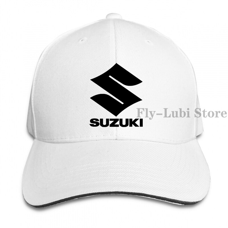 Suzuki Baseball cap men women Trucker Hats adjustable cap: 1-White