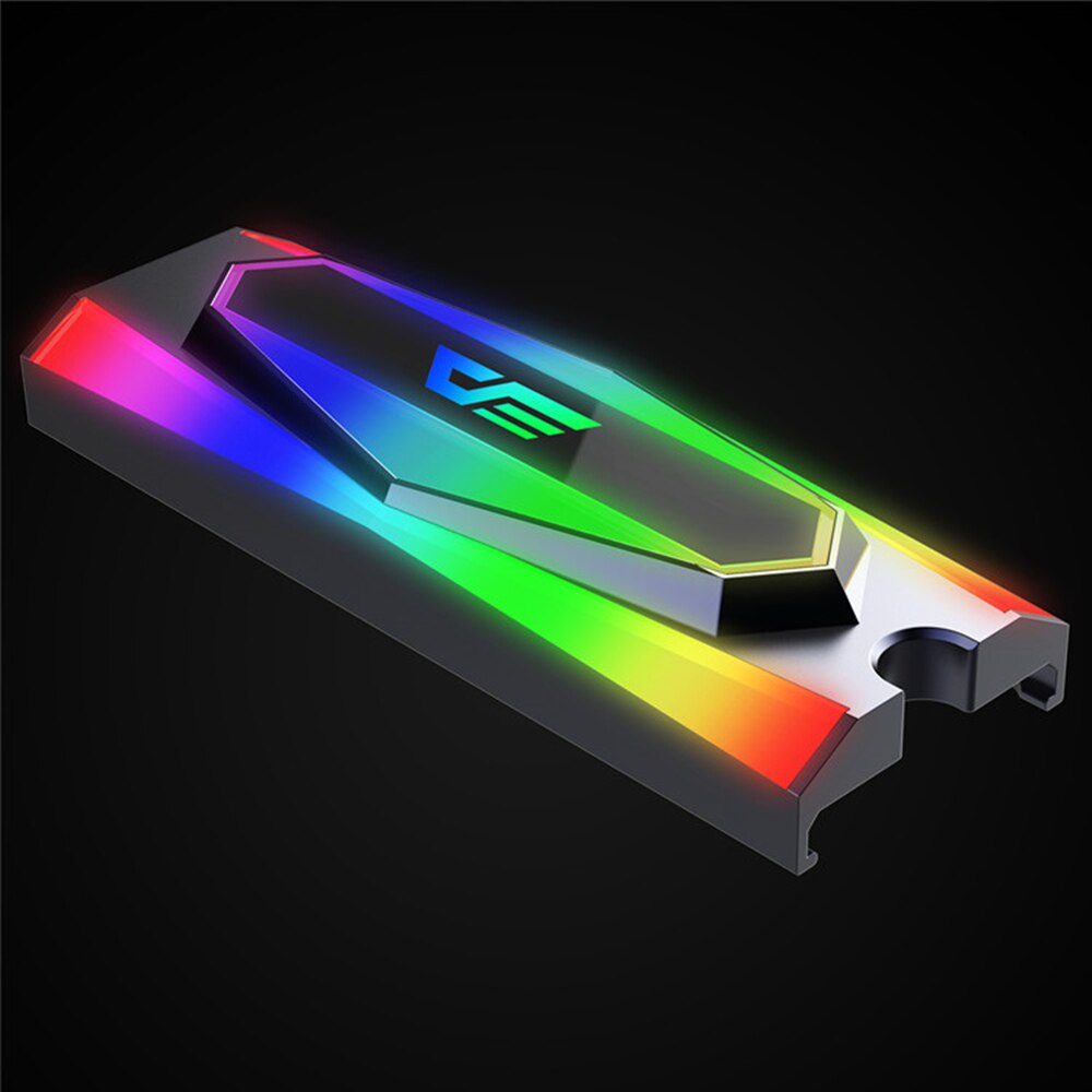 Darkflash aluminium 5v argb m .2 ssd hårddisk kylfläns värmeavledning radiatorkylning kisel termokuddar kylare  m2 ngff 2280