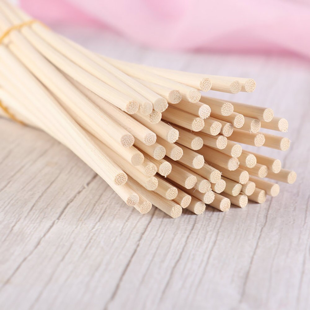 100 Stuks Diffuserstick 3Mmthick Natuurlijke Rotan Stok Aroma Diffuser Stick Vervanging Voor Aroma Geur Etherische Olie Diffuse