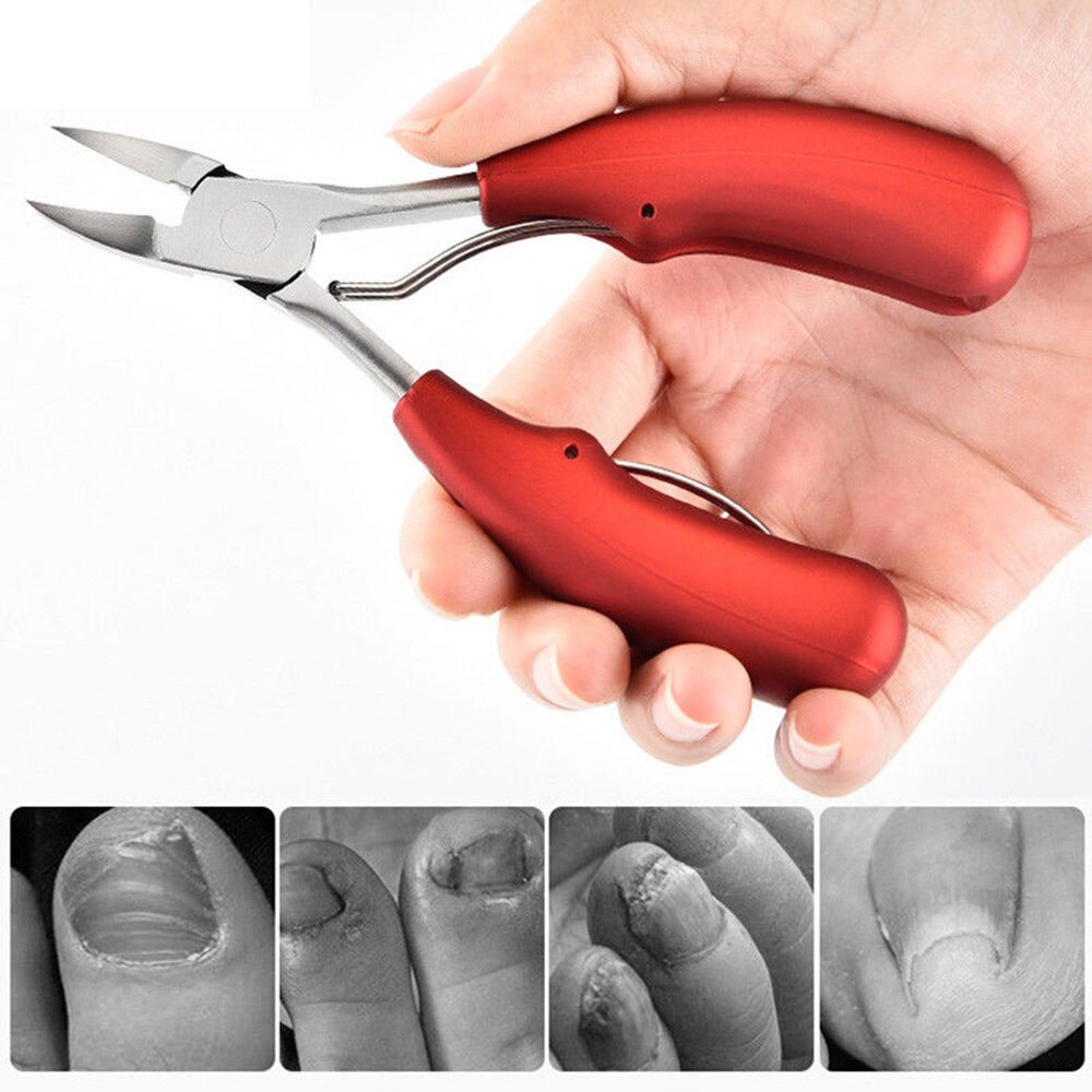 Pedicure Toe Nail Clipper Cutter Curved Hard Dead Skin Remover Stainless Ingrown Nail Cuticle Scissor Nail Trimming Manicure