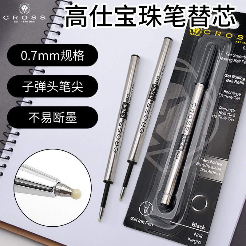 CROSS Replace Refill Roller-Pen Ballpoint Pen Gel Pen Refill - Black - Single Pack 8523 8015 8910 Writing Stationery Accessories