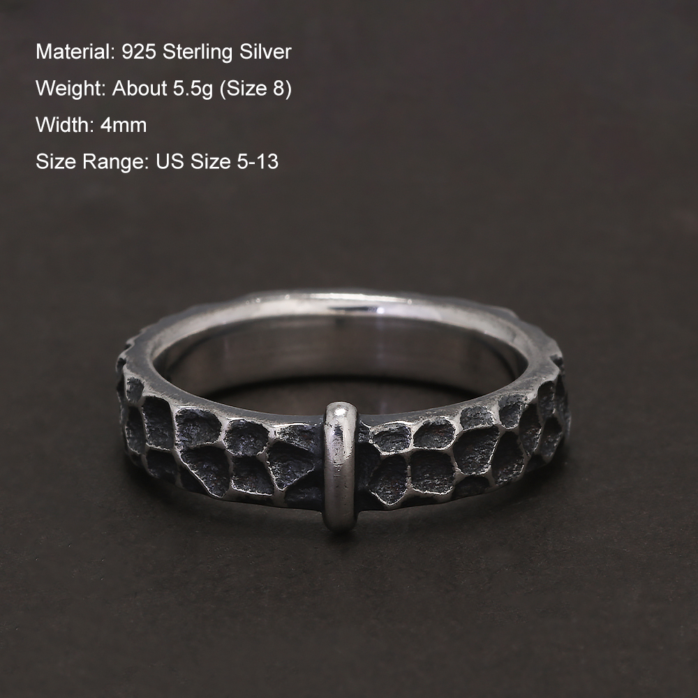 Anillo Outlander Claire de Plata de Ley 925 auténtica para mujer y hombre, banda de boda Vintage, joyería de programa de televisión de película, para aniversario