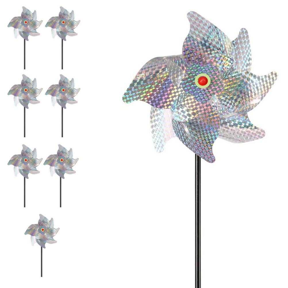 8PCS Garden Bird Repel Pinwheel Repellent Sparkly ... – Grandado