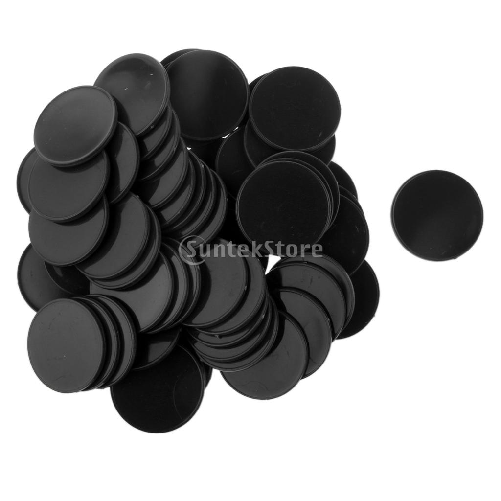 Pack of 50pcs Casino Poker Chips Poker Game Counters Board Game Chips Kids DIY Craft Chips 40mm