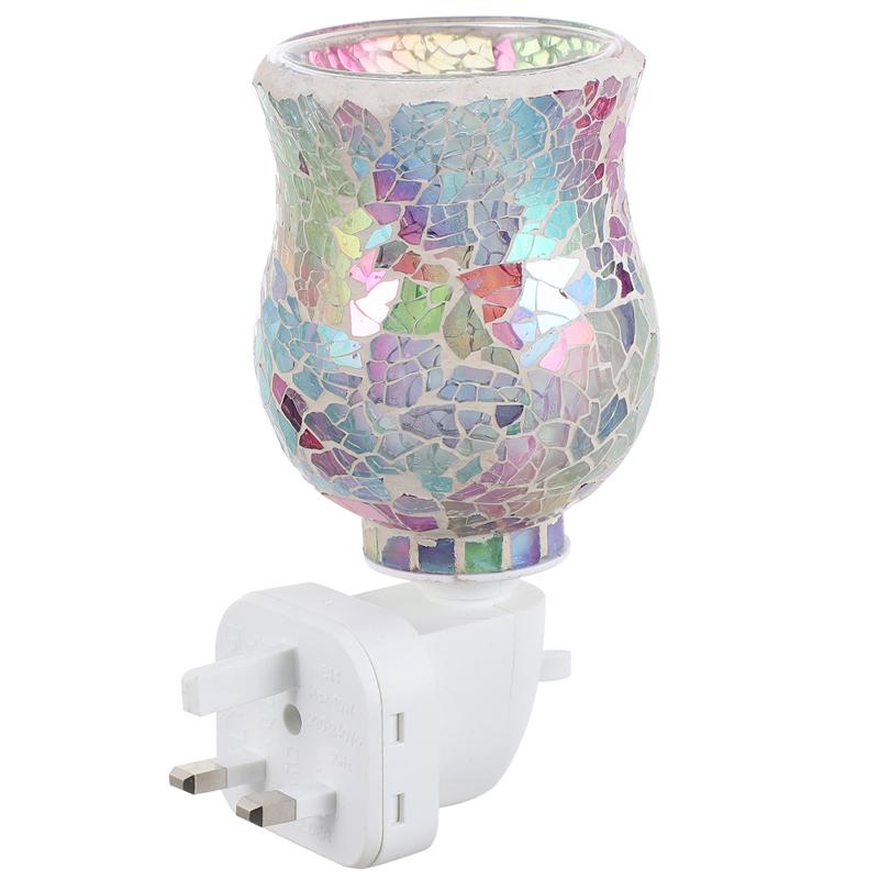 Mosaic Plug-in Candle Warmer Home Melting Wax Warmer Lamp (Plug): Assorted Color14X7X7