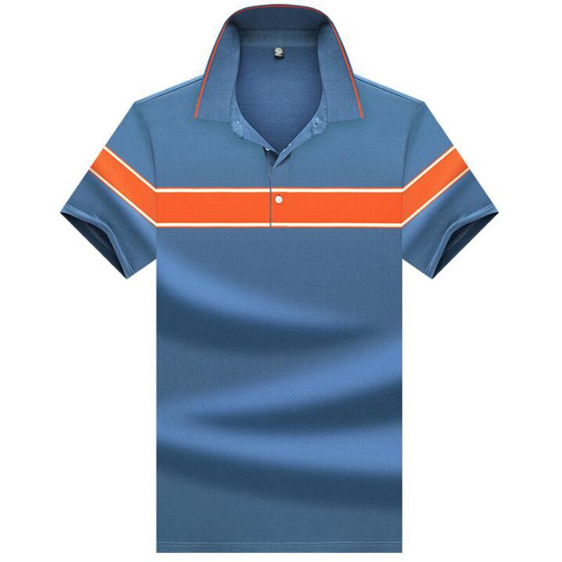 Polo Shirt Zomer Korte Mouwen Business Casual Gestreept Overhemd Polo Branded Kleding Tops Man